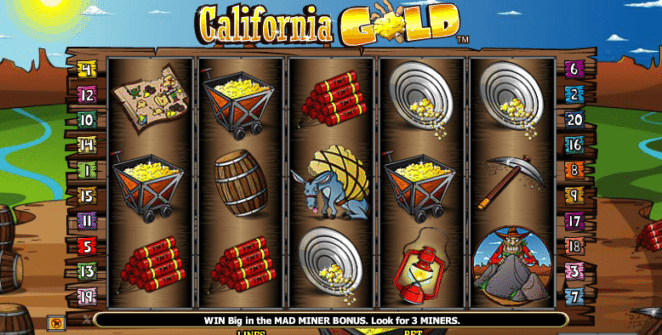 Joaca gratis pacanele California Gold online