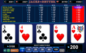 Jocuri Poker Jacks or Better EGT Online Gratis