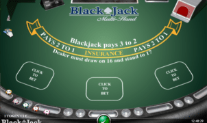 Jocul de cazino online BlackJack Multihand gratuit