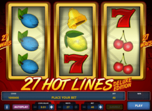 Jocul de cazino online 27 Hot Lines Deluxe gratuit