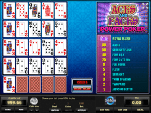 Joaca gratis pacanele Aces and Faces 4H online
