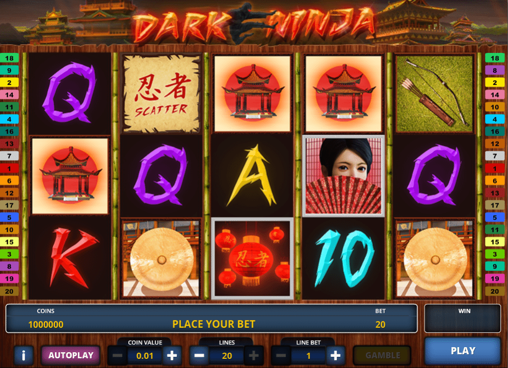 Joaca gratis pacanele Dark Ninja online