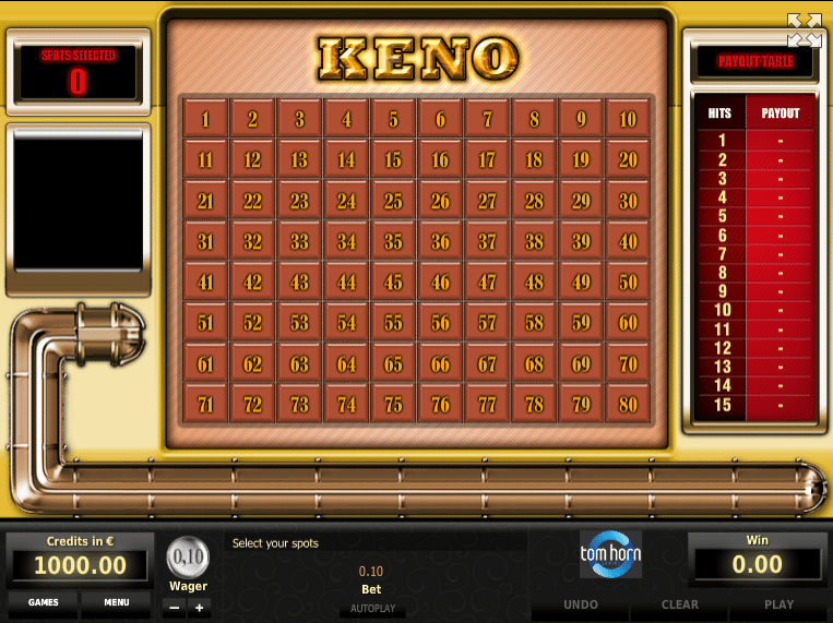 Jocul de cazino online Keno TH gratuit