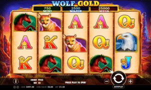 Jocul de cazino online Wolf Gold gratuit