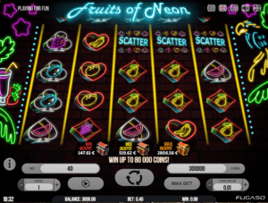 Joaca gratis pacanele Fruits of Neon online