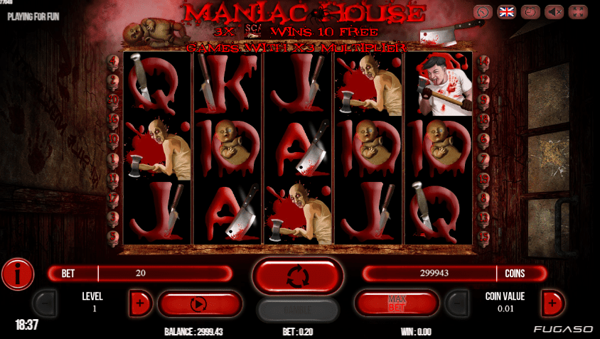Maniac House gratis joc ca la aparate online