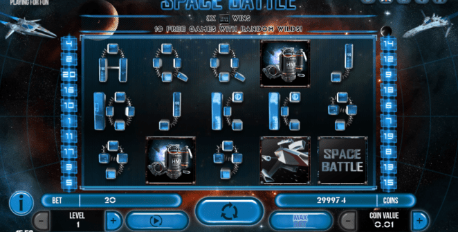 Joaca gratis pacanele Space Battle online