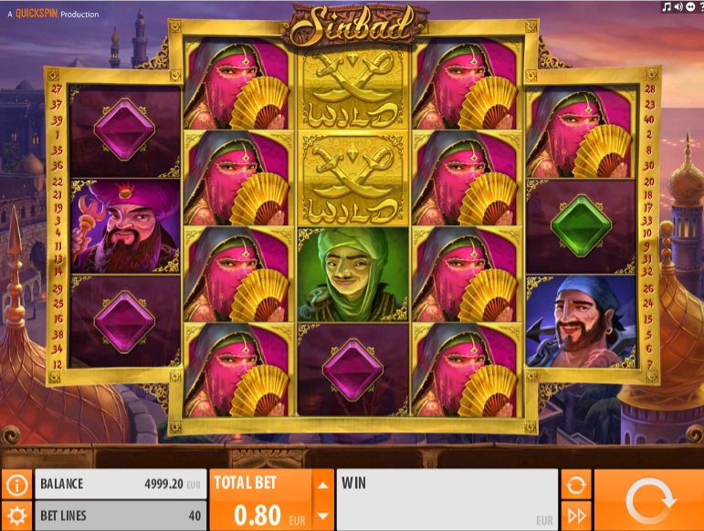 Joaca gratis pacanele Sinbad QuickSpin online