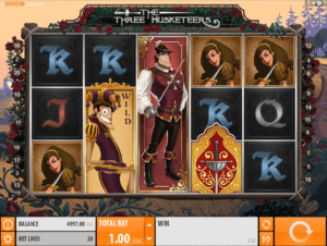 Jocul de cazino online The Three Musketeers QuickSpin gratuit