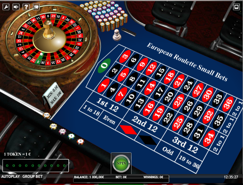 European Roulette Small Bets iSoft