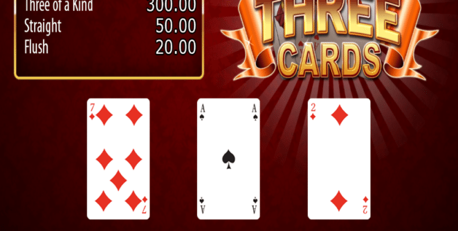 Joaca gratis pacanele Three Cards online