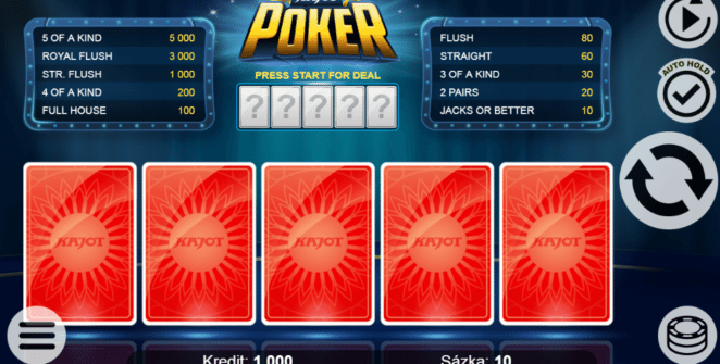 Kajot Poker gratis joc ca la aparate online